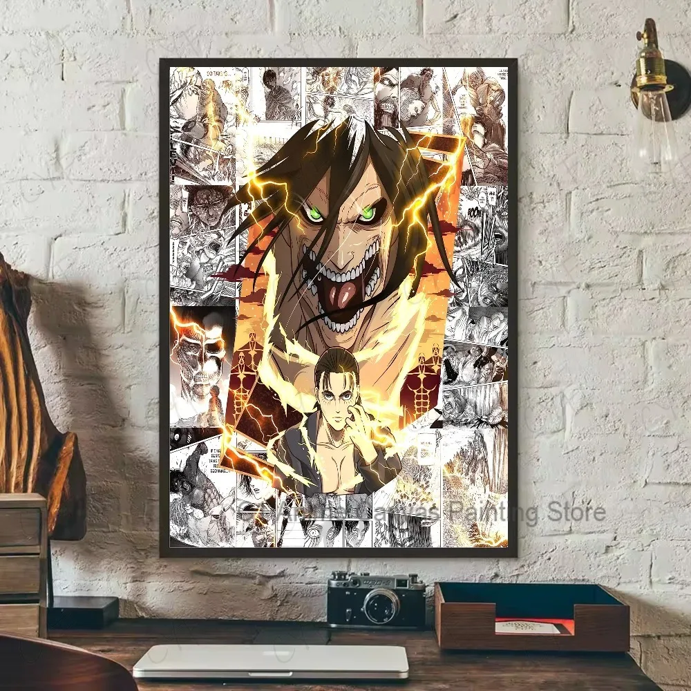 Attack on Titan Canvas Art Poster - Coffee House Bar Room Wall Decor