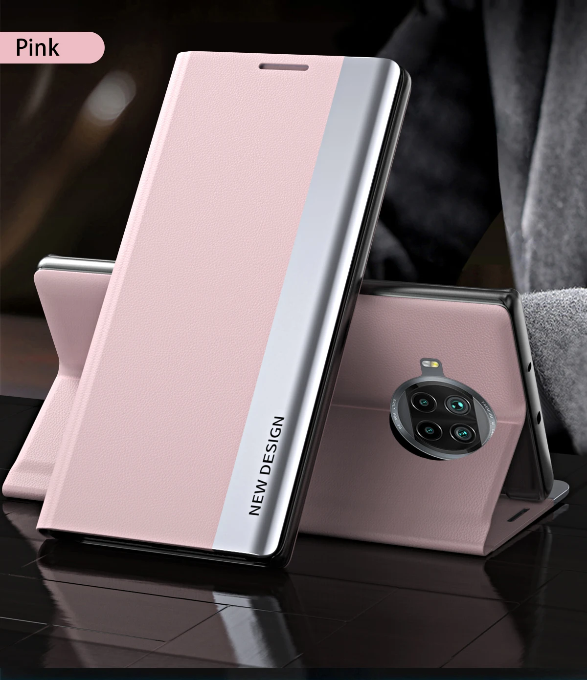 Luxury PU Flip Case For Xiaomi Mi 10T Lite 5G Phone Case Leather Kickstand M2007J17G Capas Soft TPU Shockproof Magnetic Bag