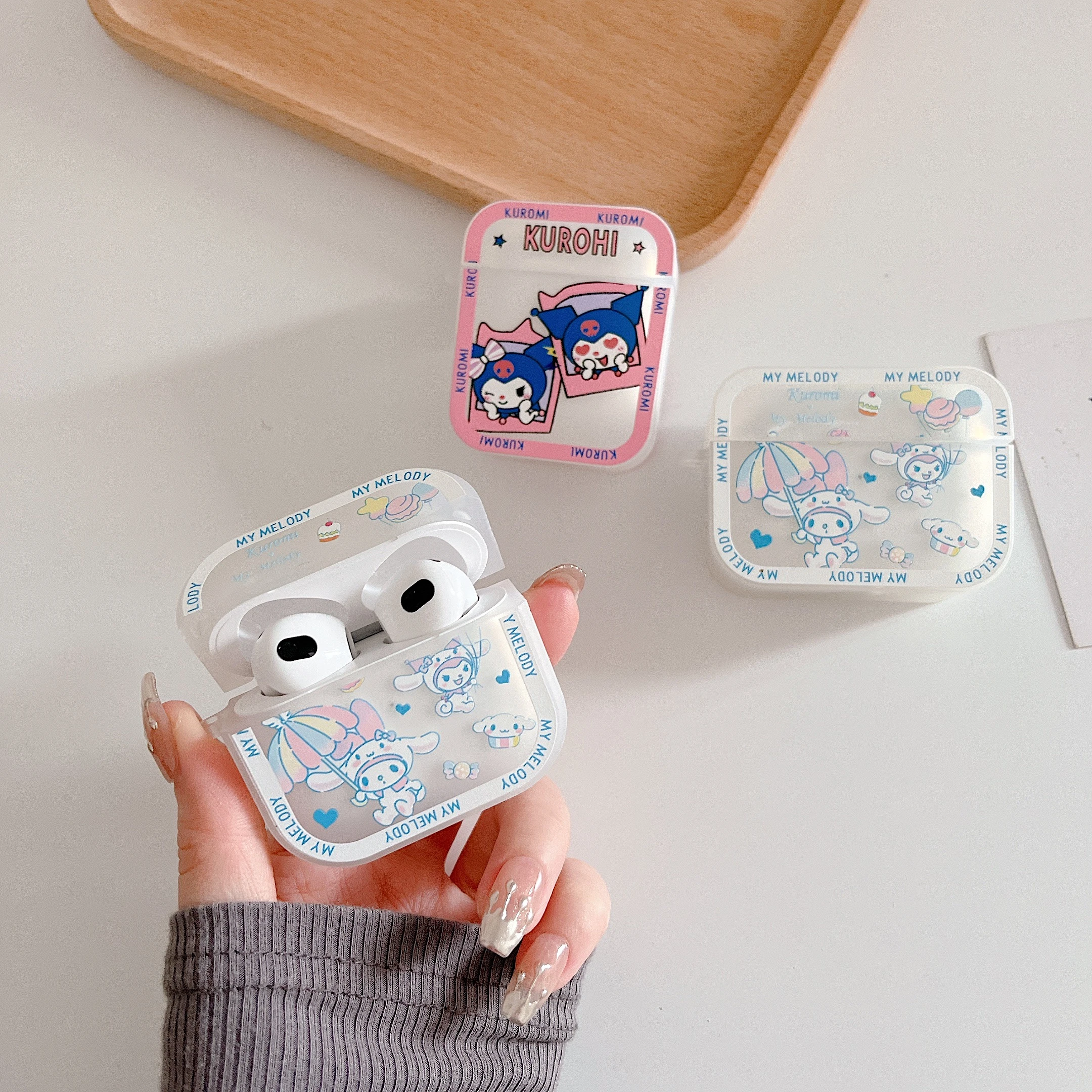 Apple AirPods Pro with Sanrio Kuromi Case