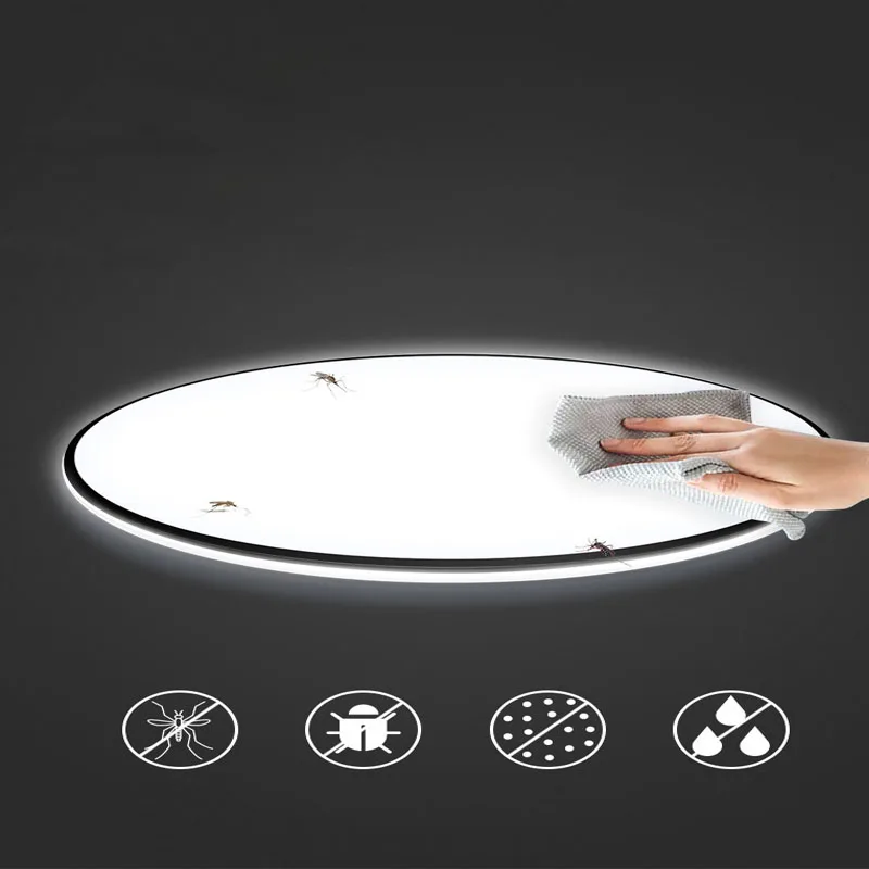 2CM Ultra Thin LED Ceiling Chandelier 40W 24W Modern Round Large Room Led Ceiling Lamp For Bedrom Bathrom Kitchen Light Lighting dining room ceiling lights