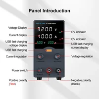 Wanptek lab DC Power Supply Adjustable USB charging display 30V 10A Power Supplies Voltage Regulator 60V 5A 120V 3A for repair - Image 6