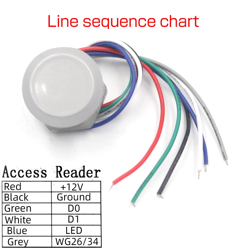 Mini RFID Proximity Card Reader IP65 Waterproof ID/IC 125Khz/13.56Mhz RFID Card