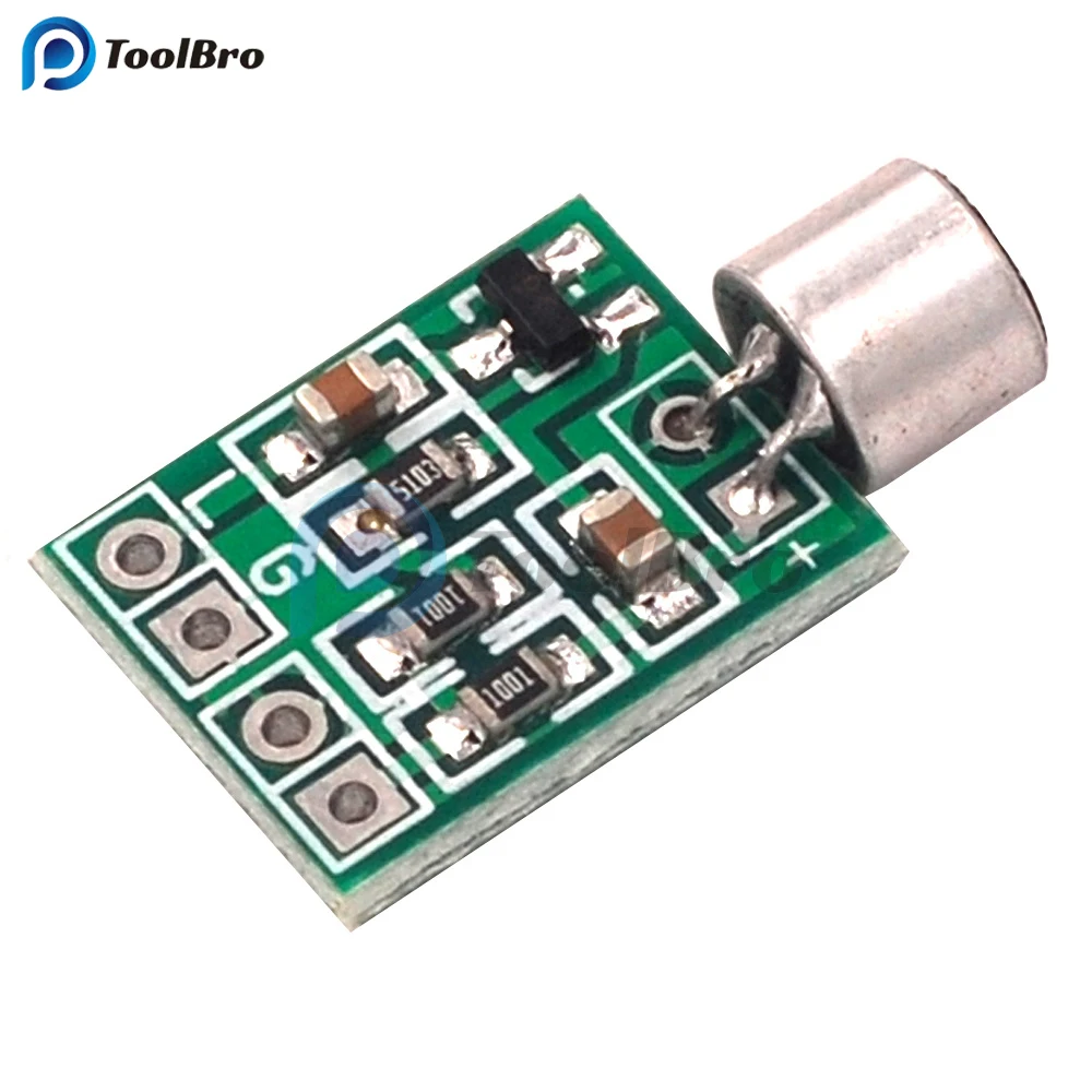 

Mini Microphone Audio Amplifier Module Speaker Circuit Board DC 2.5-9V 14x12mm Mic Accessories