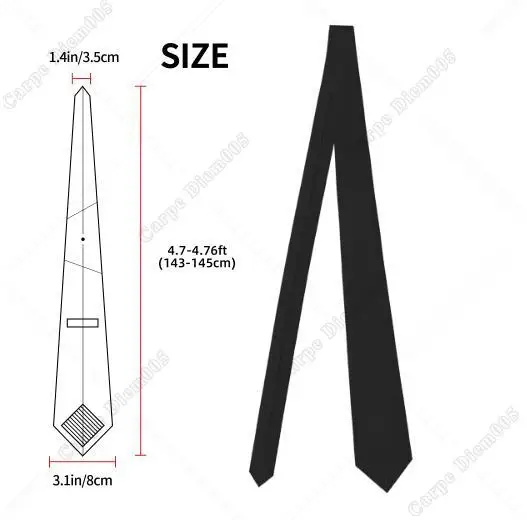 Trumpet Ties Mens Jazz Tie Music Neckties Cool Musical Instrument Pattern Tie Print One Size 5