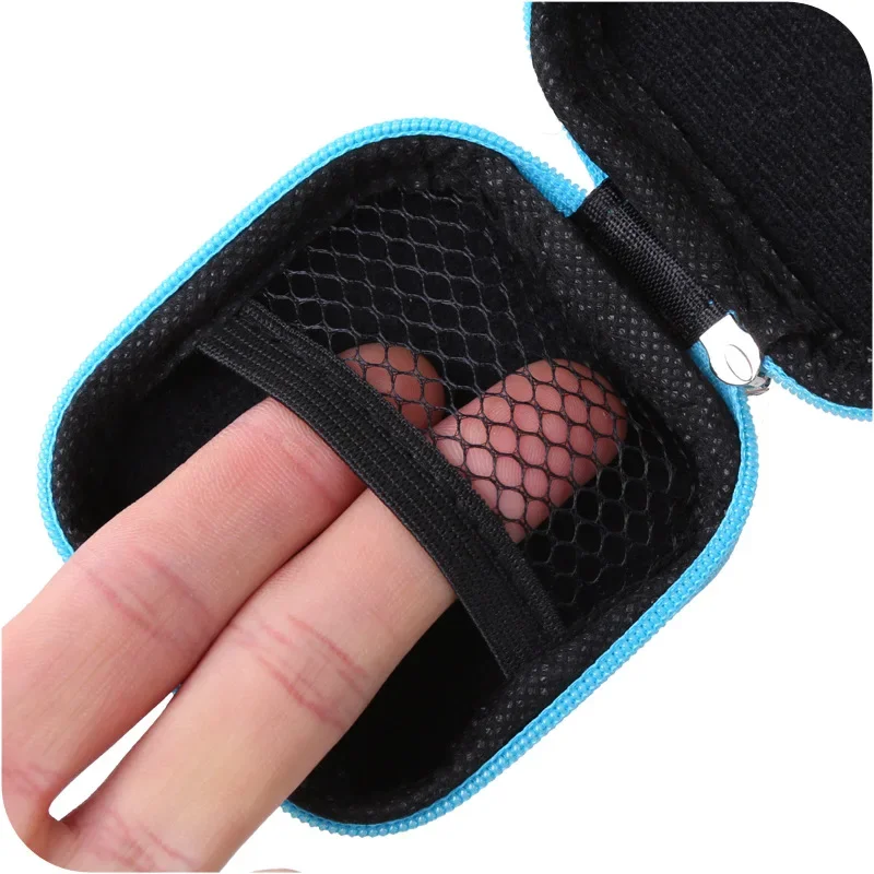 Headphones Storage Box USB Hard Case Coin Bags Waterproof SD Card Cable Earphone Bag Key Earbuds Holder Box Round Square Shape