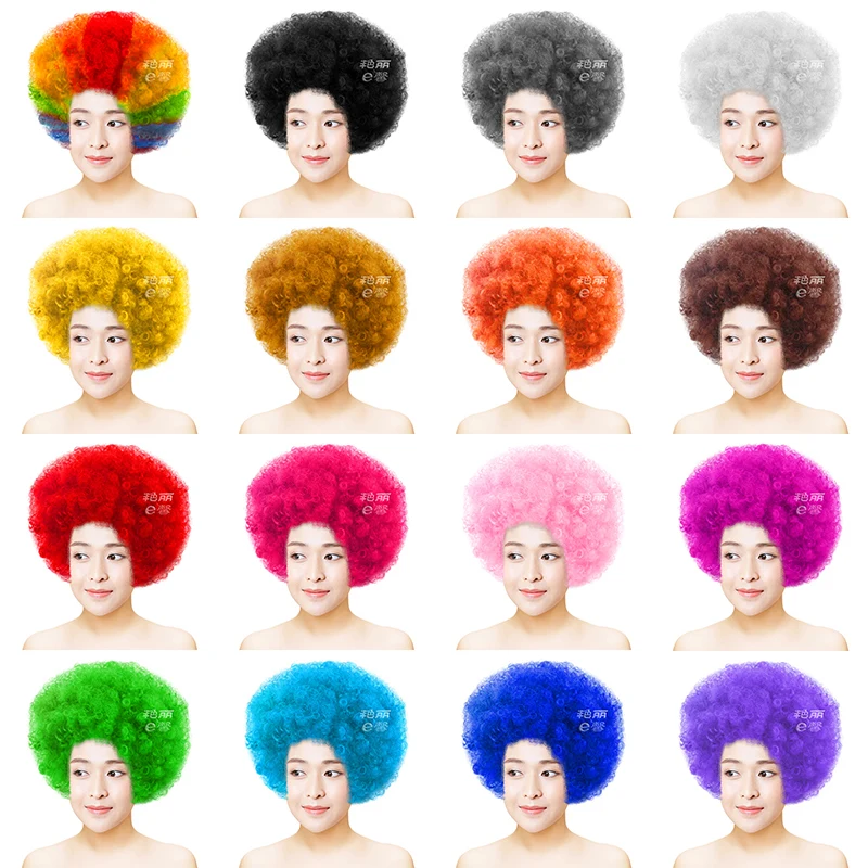 

Women's Fluffy Explosion Headgear Curly Hair Party Wig Short Hair Funny Performance Props Supplies Adults Children Are Available