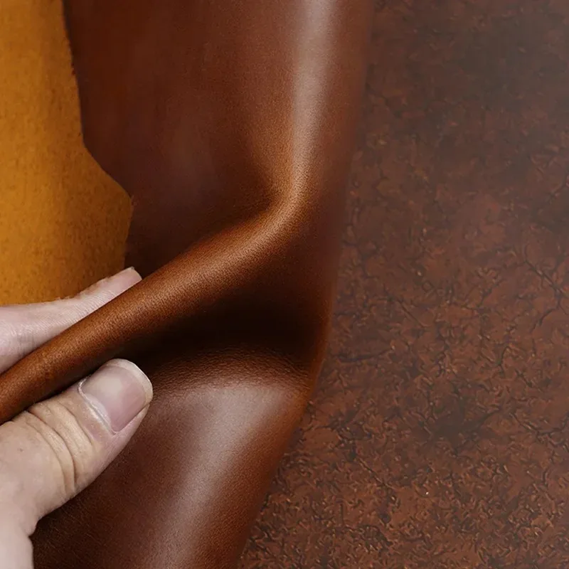 Genuine Crazy Horse Cowhide Leather Sheets – Premium DIY Craft Material 4