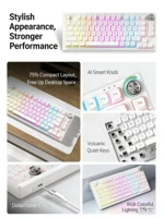 Mechanical Keyboard Hot Swapsoft Gasket Structure Optional Backlit Luminous Keycap Esports Game Keyboard Office Birthday Gift - Image 2