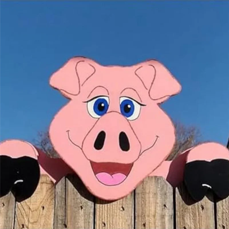 Hot Selling-Fence Peep Yard Art Decoration, Outdoor Fence Decoration, Yard Art, Outdoor Art, Decoration,Fence Peep