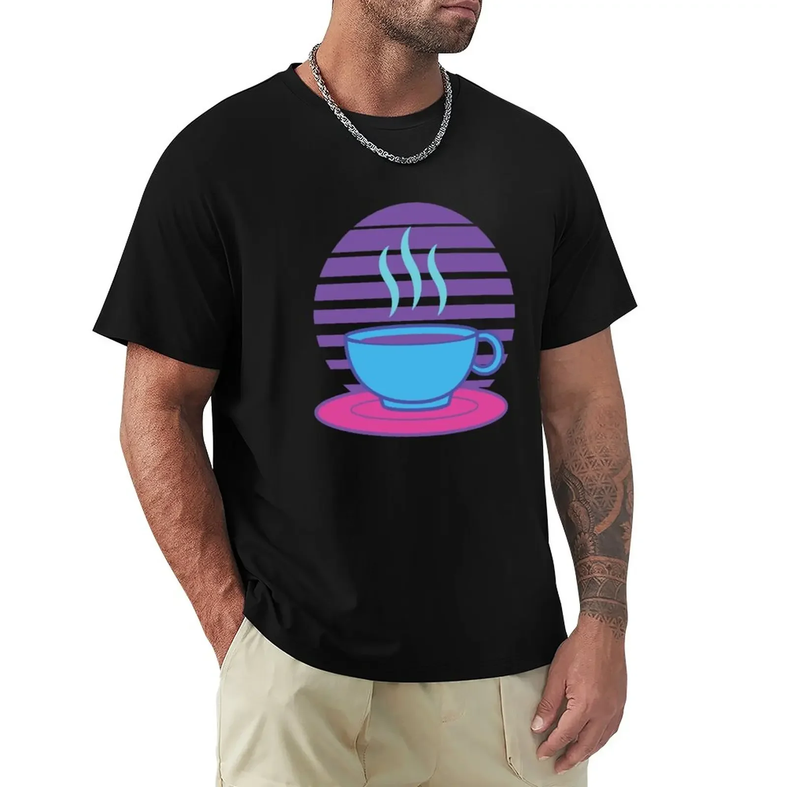 

Vaporwave Coffee T-Shirt boys animal print funnys mens t shirts casual stylish korean fashion blacks mens funny t shirts