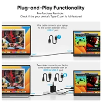 Dopesplay 15.6 inch Portable monitors For Laptops FHD IPS 1080P External Screen Extender for MAC Windows Phone Games Extended - Image 5