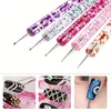 Hot Sale New In 5 Pcs/set Nail Art Dotting Pen Crystal Beads Handle Dual-ended Drawing Painting Rhinestones Manicure Tools 6