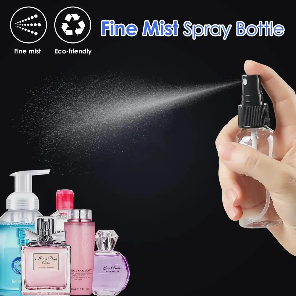 Set of 10 Refillable Transparent Perfume Atomizer Spray Bottles