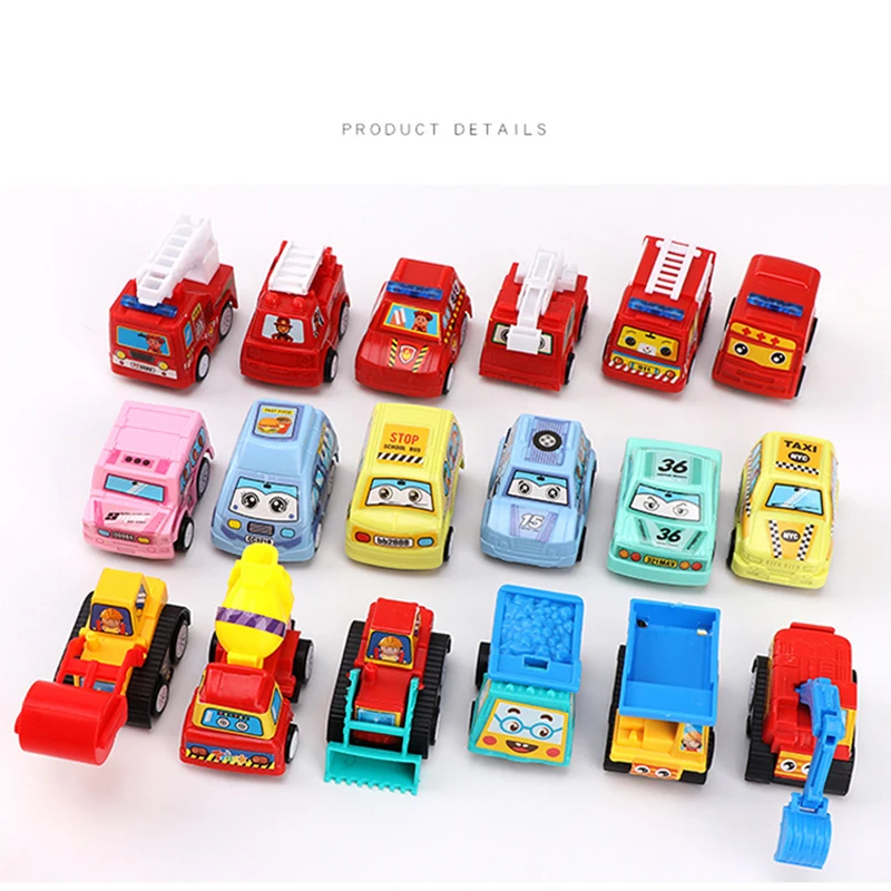 Mini Car Model Toy Pull Back Car Toys Engineering Vehicle Fire Truck Kids Inertia Cars Boy Toys Diecasts Toy for Children Gift 15 styles alloy fire rescue truck model 1 52 scale simulation diecasts toys vehicles pull back small car toy for children y065