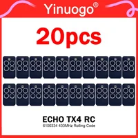 20pcs Electric Garage Door / Gate Remote Control 433MHz For ECHO TX4 RC 6100334 / BRAVO TX4 / BRAVO TE4433H Hand Transmitter 1