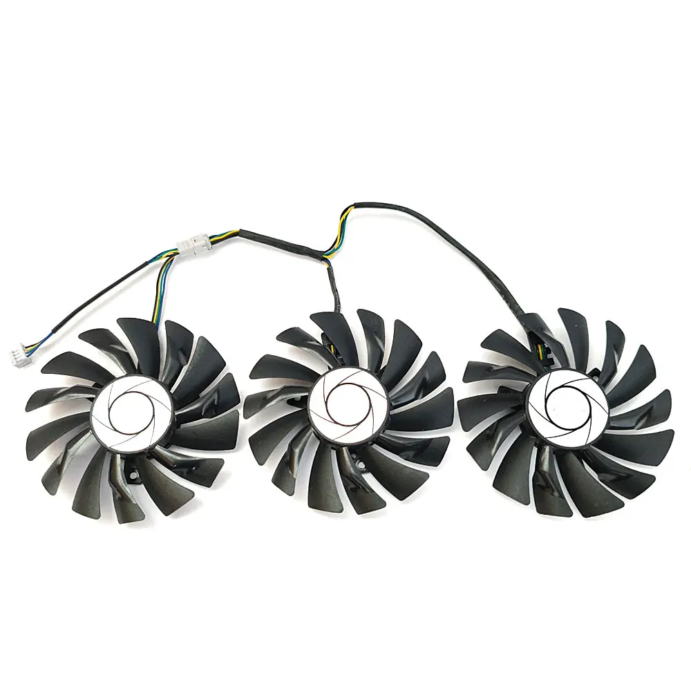 Gtx 1080 Gpu Ventilador para Msi Gtx 1080ti 1080 1070ti 1070 1060 980 Duke Placa de Vídeo Ventilador de Refrigeração Novo Lote 85 mm 4pin Pld09210s12hh - Imagem 5