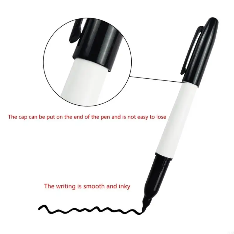 12PB 6Pcs Disappearing Pens Vanishing Water Soluble Air Erasable Marker Pens Set