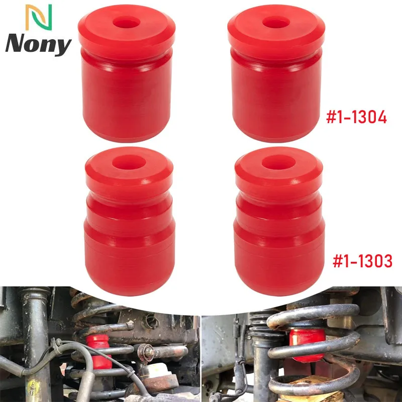 Nony 1-1303 E 1-1304 Bump Stop Poliuretano Anteriore E Posteriore Per 07-18 Jeep Wrangler Jk Jku Sport Rubicon Sahara Freedom Unlimited