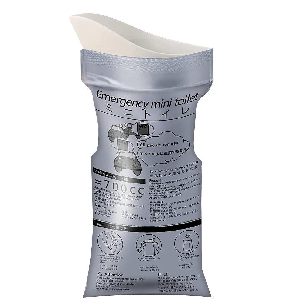 Description Picture 5 of itemPortable Urine Bag Outdoor Emergency Urinate Bags 700ml Disposable Travel Mini Mobile Toilet Unisex Pee Bag for Baby Women Men