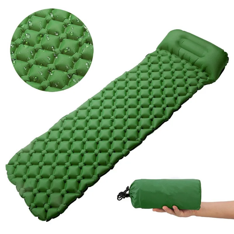 Portable Air Mattress Sleeping Pad Fast Filling Air Bag Super Light
