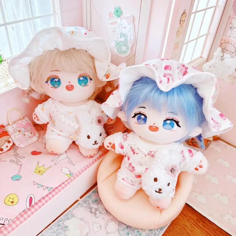 Plush Dolls Humanoid Dolls 20cm IDol Doll Plush Cotton Star Dolls Kawaii Stuffed Baby Plushies No Attributes Toys Fans Collection Children Gifts