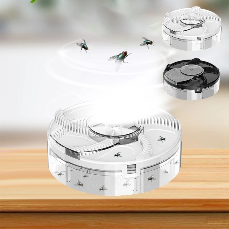 

Automatic Fly Trap Killer USB Charing Electric Flycatcher Pest Control Catcher Indoor Outdoor Fly Trap Repeller Device Household