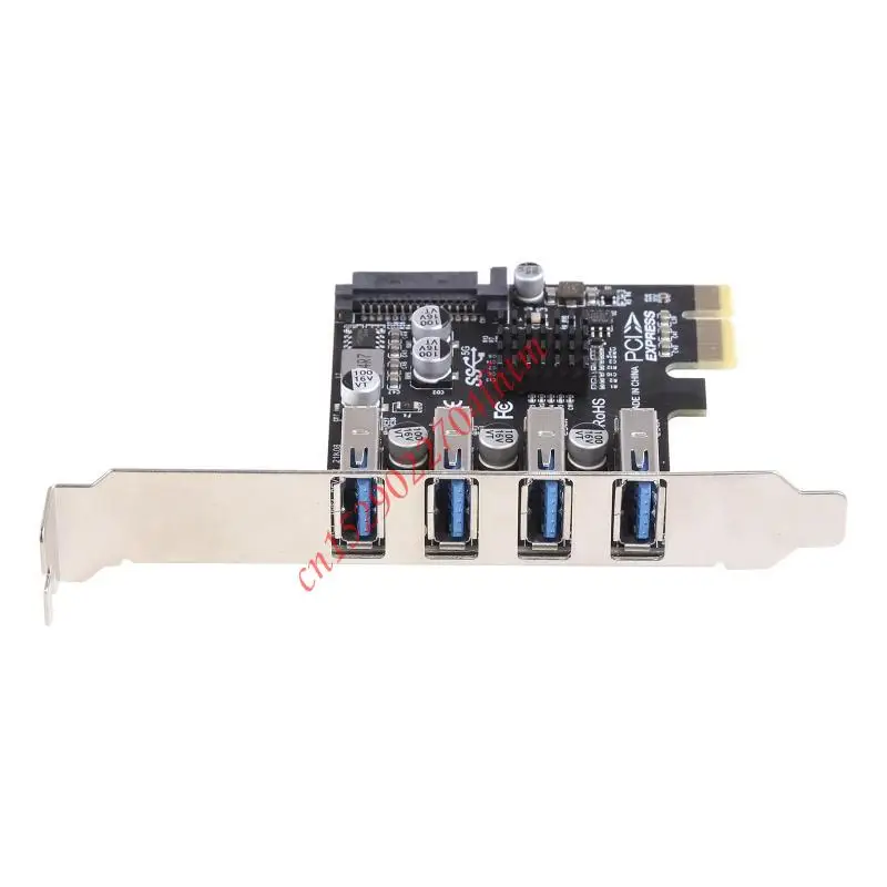 4 포트 PCIe-USB 확장 카드 7 8 10 연결 Adapte 72XA용 Express 카드 데스크탑용 USB