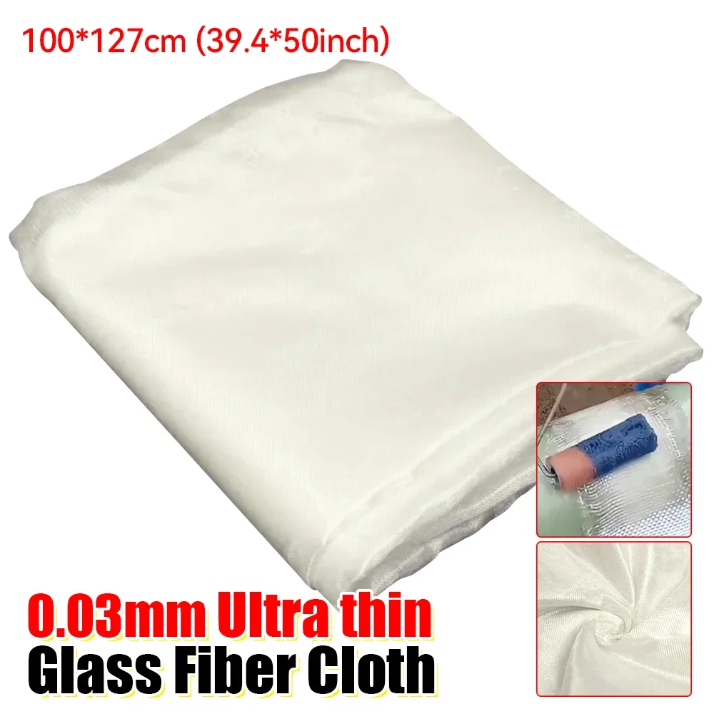 Ultra-Thin High-Temperature Resistant Glass Fiber Cloth - 1pc 1.27x1m