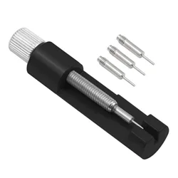Professional Metal Watch Adjustment and Link Removal Tool Kit with Spare Needle (Black)
