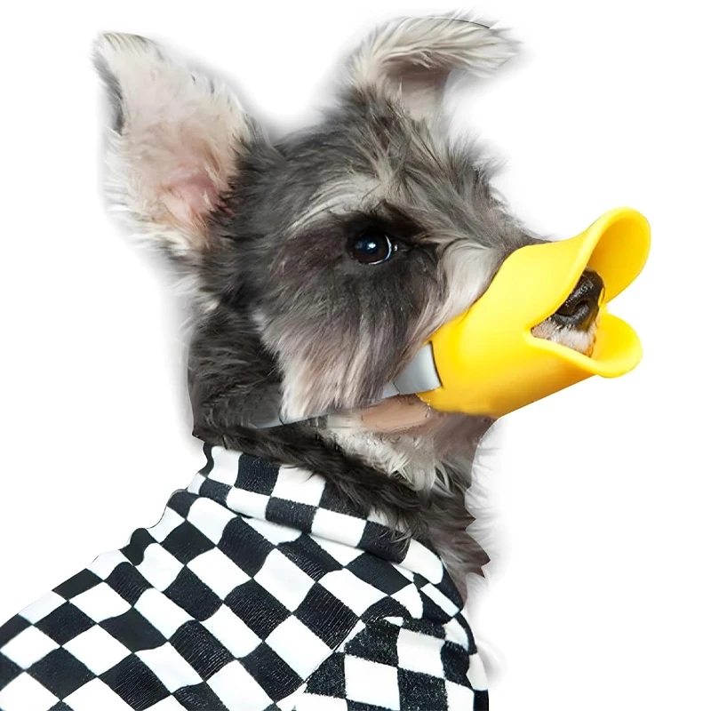 1PC Pet Muzzle Silicone Anti-cute Duck Adjustable Pet Dogs Anti Bite Stop Barking Small Large Dog Mouth Dog Accessories