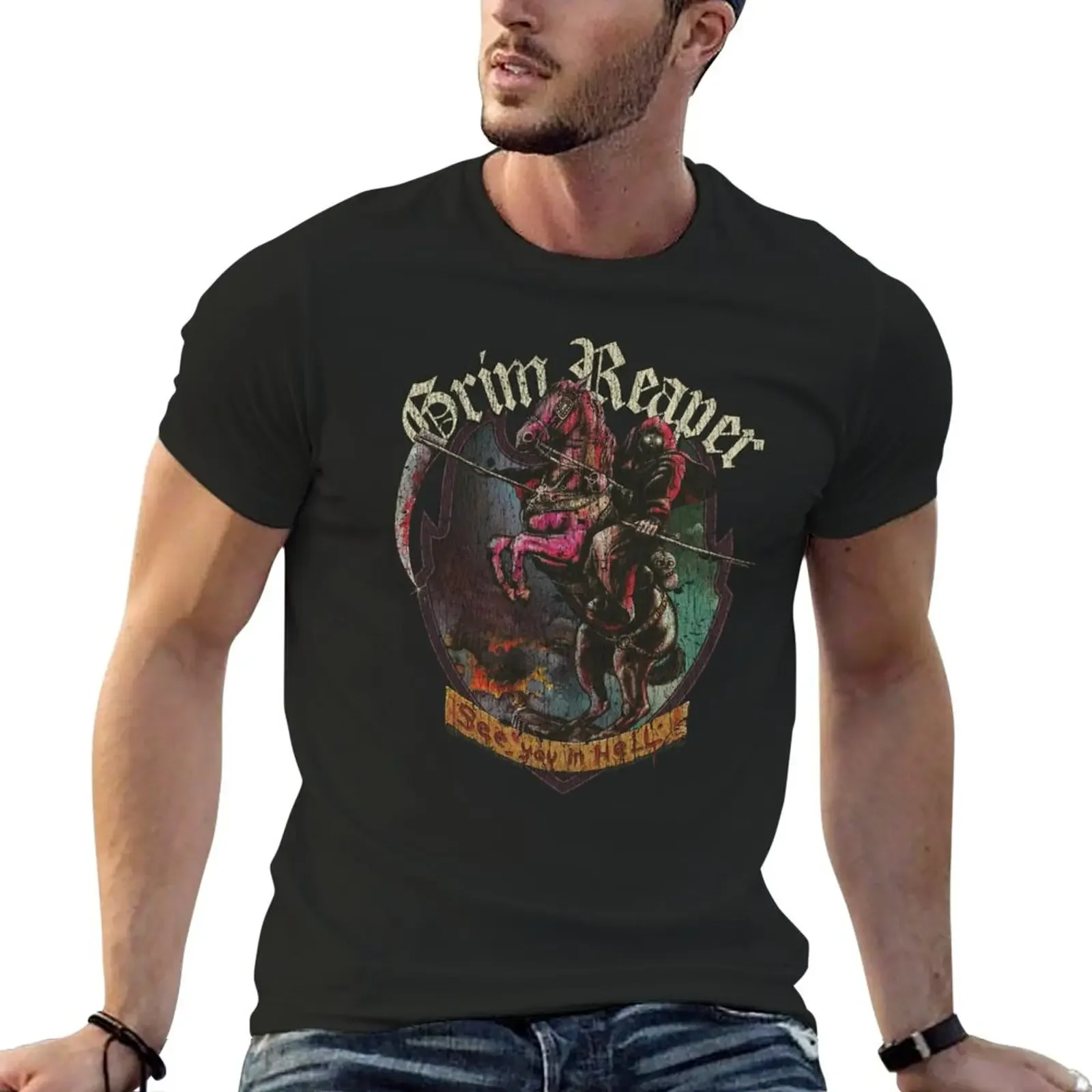 

See You in Hell 1983 T-Shirt vintage plus size tops customs design your own korean fashion Men's clothing