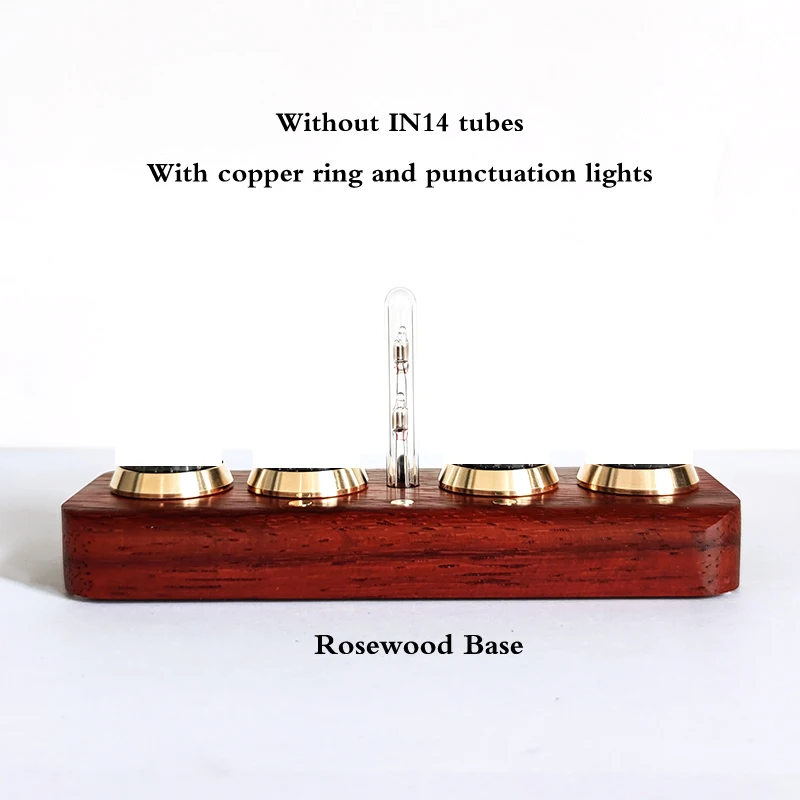 Glow tube bluetooth clock former Soviet Union IN14 glow tube clock digital solid wood desk alarm gift plug-in