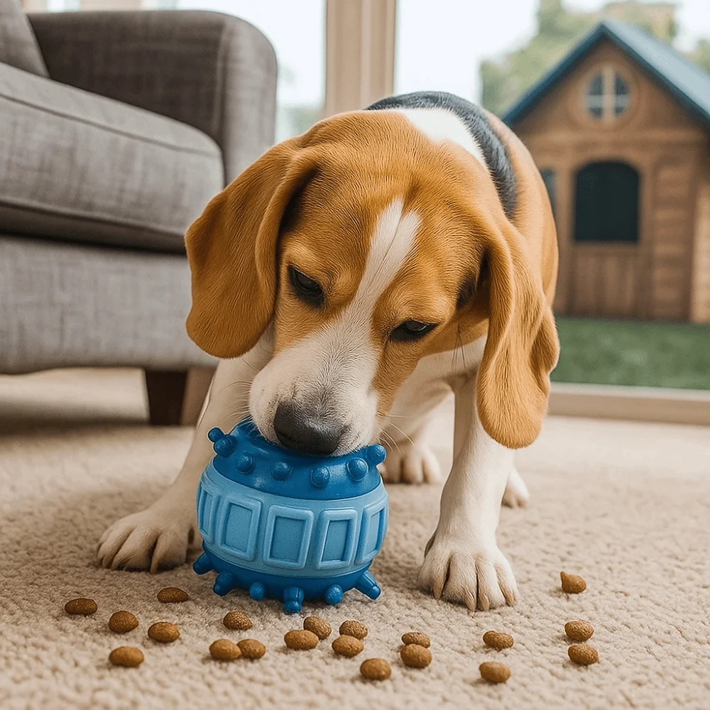 4 Pcs/set Pet Supplies Bite Resistant Interactive Dog Wear Resistant TPR Teeth Cleaning Colorful Pet Leakage Ball Solo Play