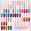 BORN PRETTY Transparent Jelly Nude Gel Nail Polish 10ml Sheer Glitter Crystal Varnis Semi Permanent for Nail Art DIY at Home 1