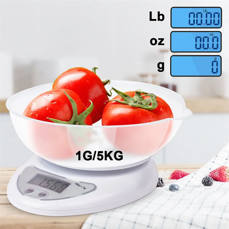 Kitchen Scale Electronic Food Scales Bowl  Digital Balance Scale Food -  Digital - Aliexpress