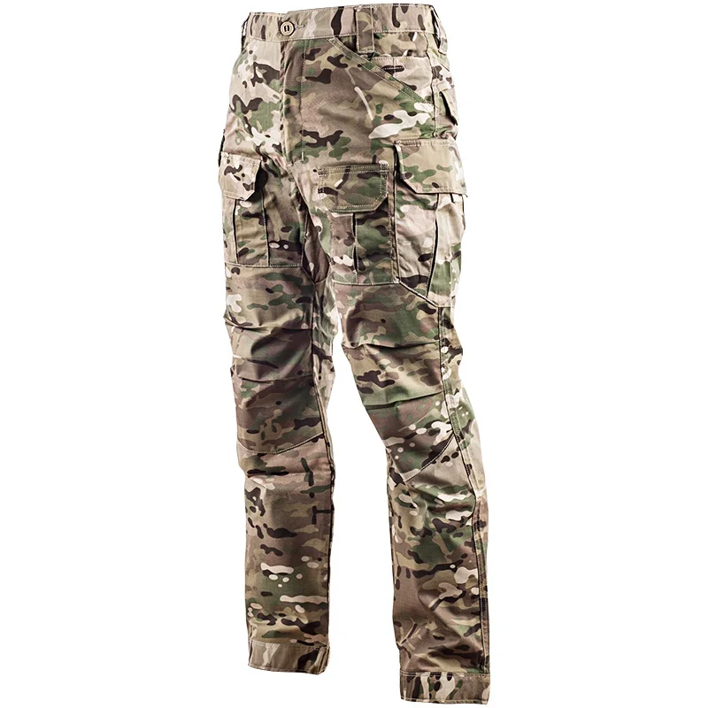 

Waterproof Camouflage Tactical Pants Outdoor Camping Hunting Climbing Sport War Game Cargo Army Military Active Men Trousers IX2