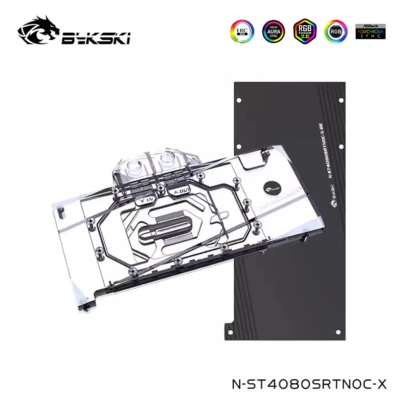 Bykski Water Block Serve Per Zotac Rtx 4080 Super 16Gb Trinity Oc Cooling Dispositivo Di Raffreddamento Della Scheda Grafica, Con Backplate,N-St4080Sr