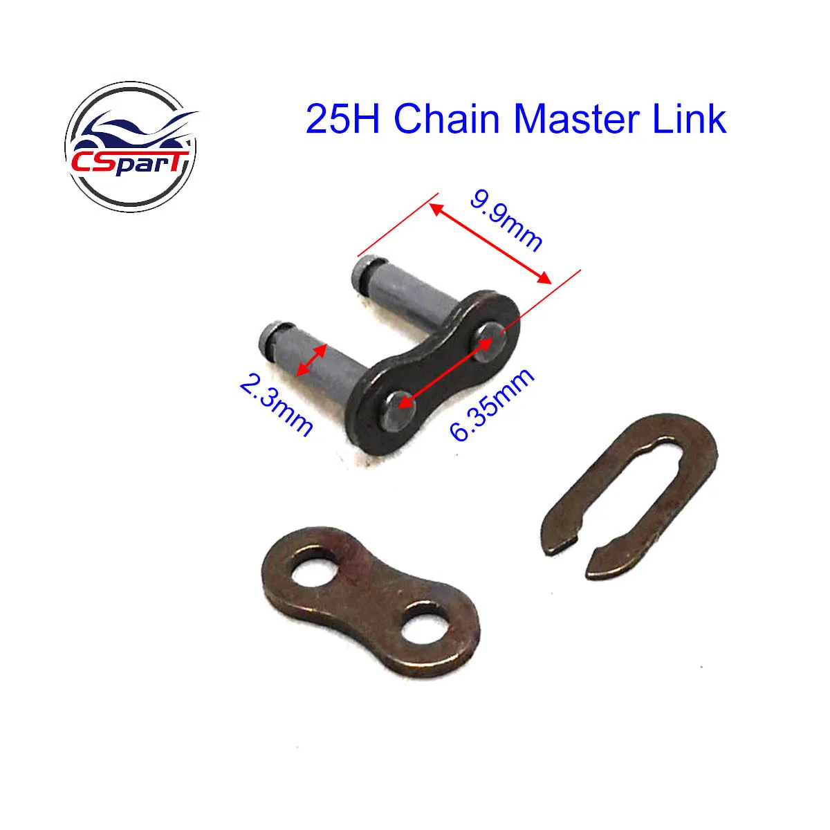 10PCS 25H Chain Master Link Mini Moto Pocket Dirt Pit ATV Quad Go Kart E Gas Scooter 47CC 49CC