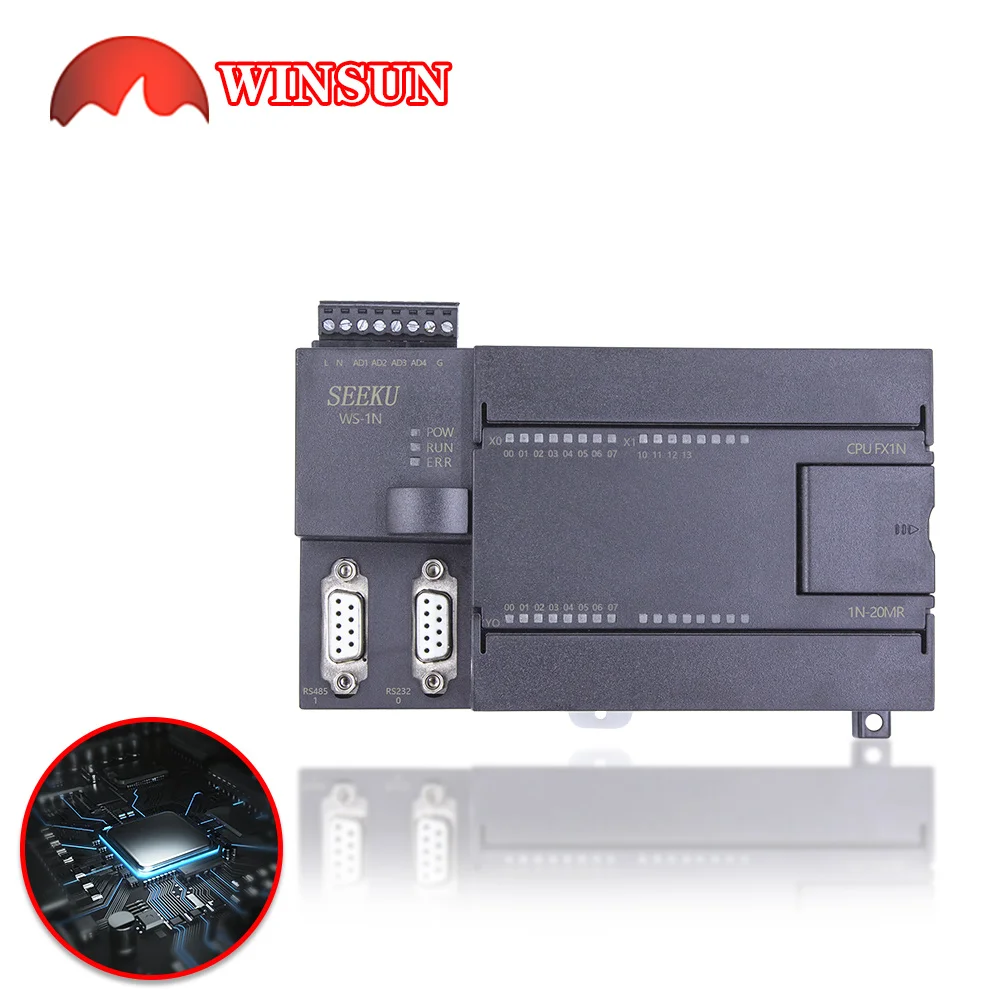 fx1n-20mr-28mr-30mr-32mr-seeku-24v-dc-plc-logica-controlador-placa-de-automacao-rele-personalizado-em-para-fora-placa-rtc