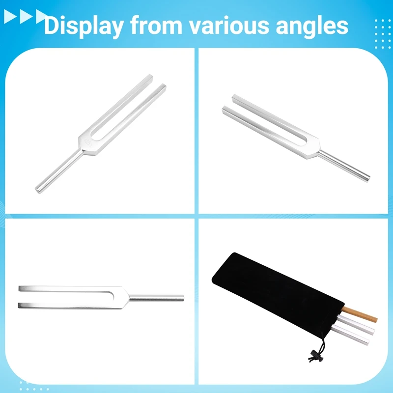 432Hz Tuning Fork For Healing Mental Relaxing Chakra Strengthen Stress Relieve,Aluminum Alloy Tuning Fork 6