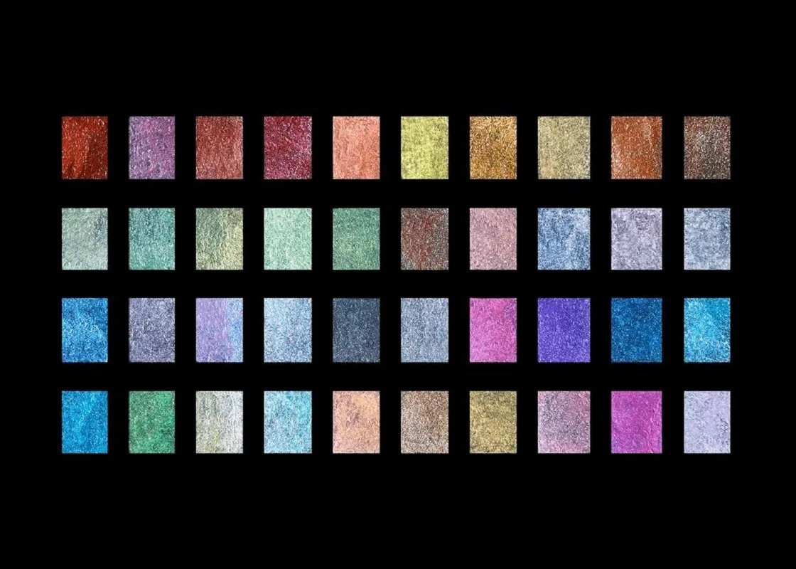 Handmade pearlescent watercolor paint 40 colors1ml shiny metal solid Acuarelas Drawing Nail set Art aquarelle supplies