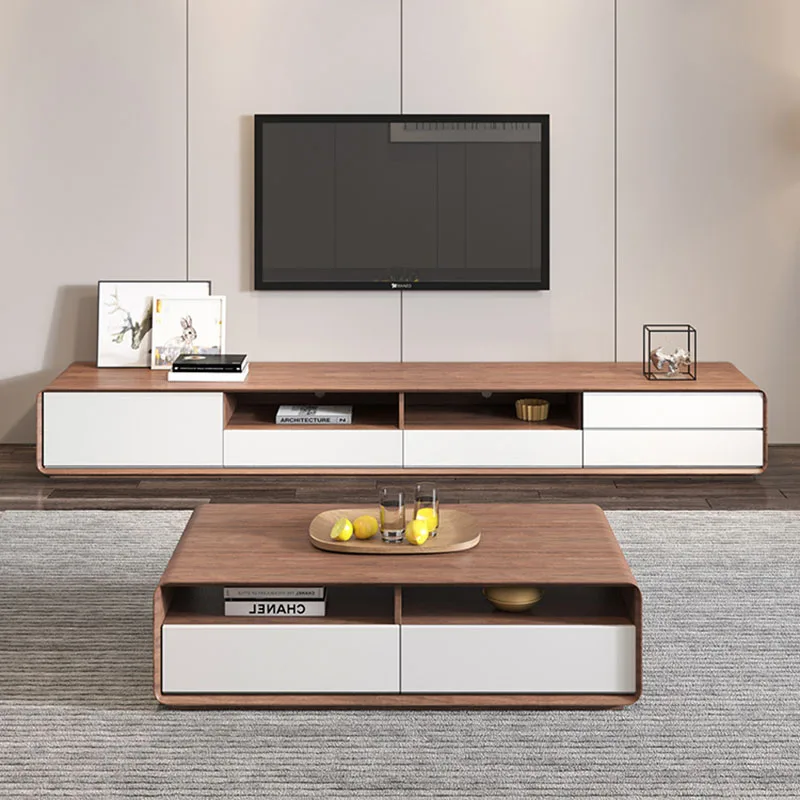 Nordic Storage Tv Stand Scaffale Per L'Intrattenimento Soggiorno Mobile In Legno Massello Di Design Tv Unit Center Mobile Porta Tv Furniture
