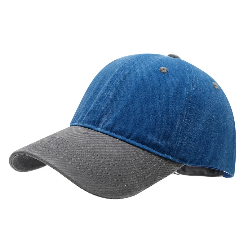 Unisex Vielseitige farblich passende gewaschene Baseballmütze Männer und Frauen Casual Sport Light Plate Cap Frühling Sommer Snapback Sonnenhüte – Detail 14