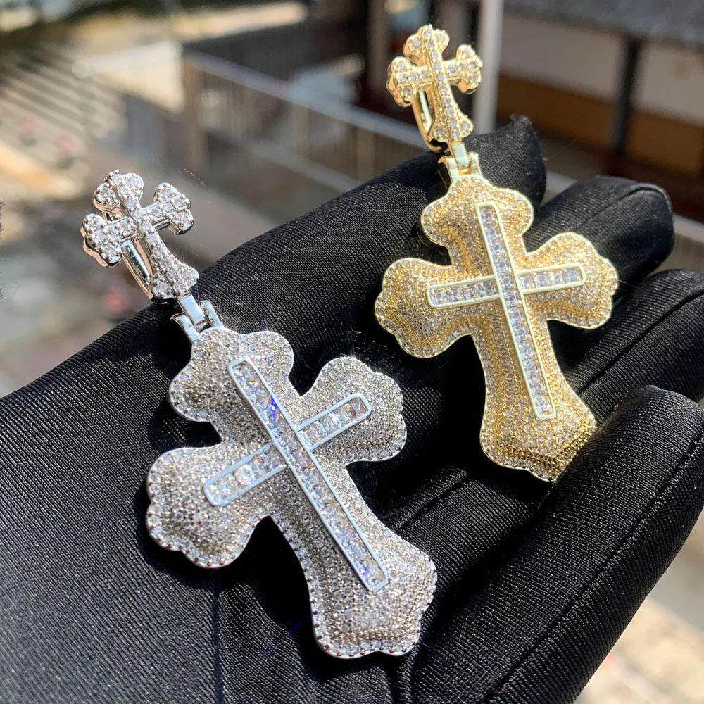 [ReinSein]ACC★Mini double cross necklace MULTI LAYER DOUBLE CROSS RHINESTONE NECKLACE | 80N1056