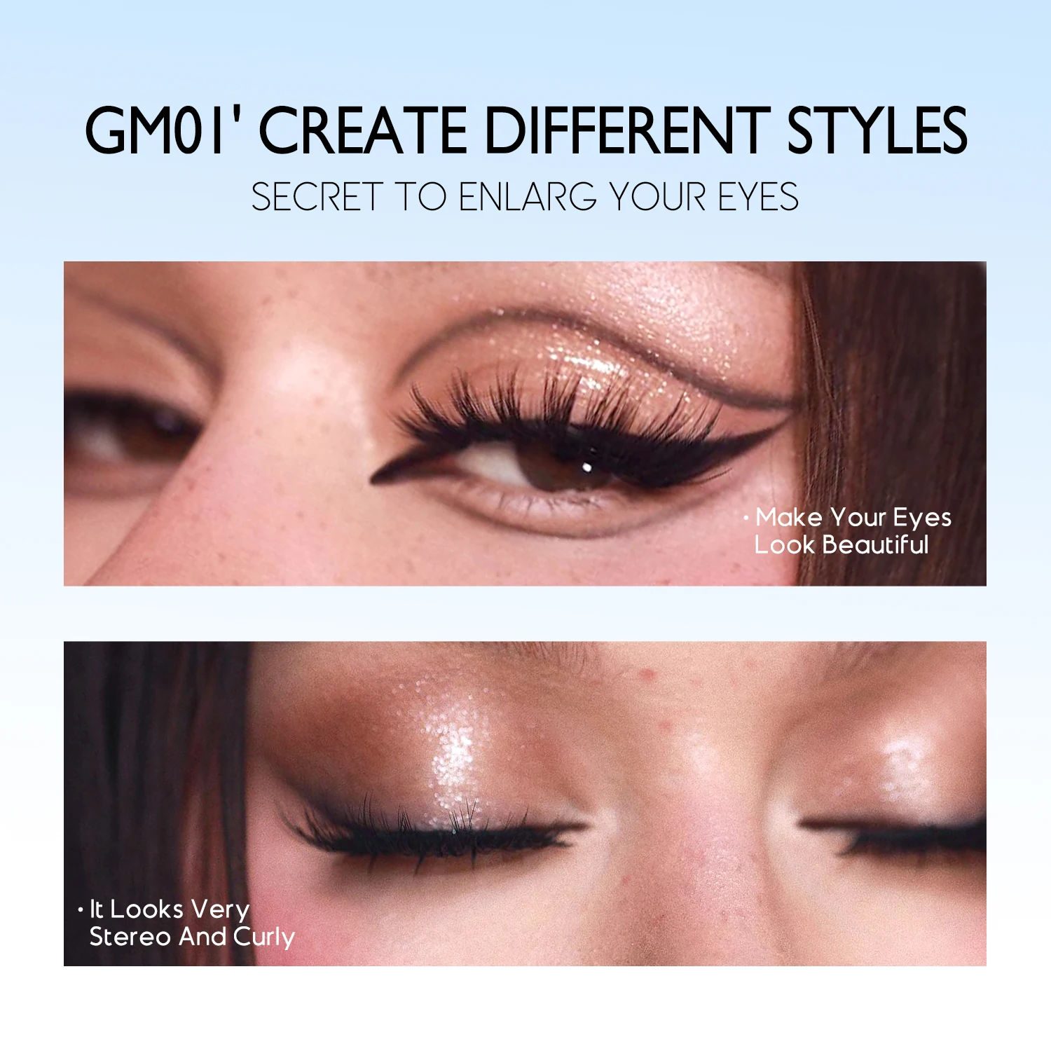 GROINNEYA Cluster Lashes Kit DIY Lash Extension Set Full Set Mixed Tray Fluffy Lashes with Lash Bond and Seal Makeup lash extension kit eyelash set fake eyelashes