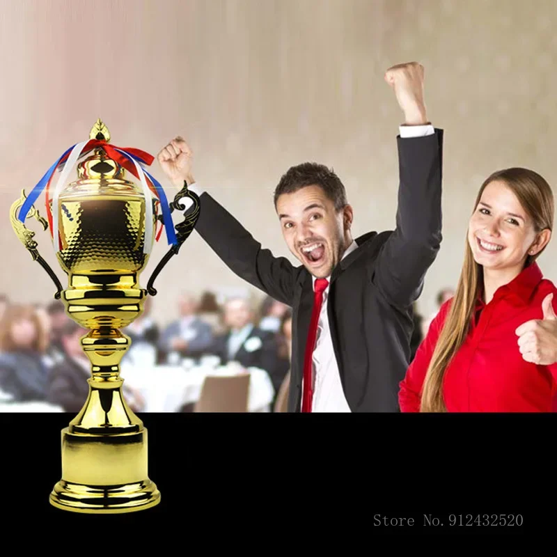 Customized Metal Trophy, Universal Trophies, Gold, Silver, Bronze, Commercial, Rewards, Home Decoration Souvenir Cup 1Pc
