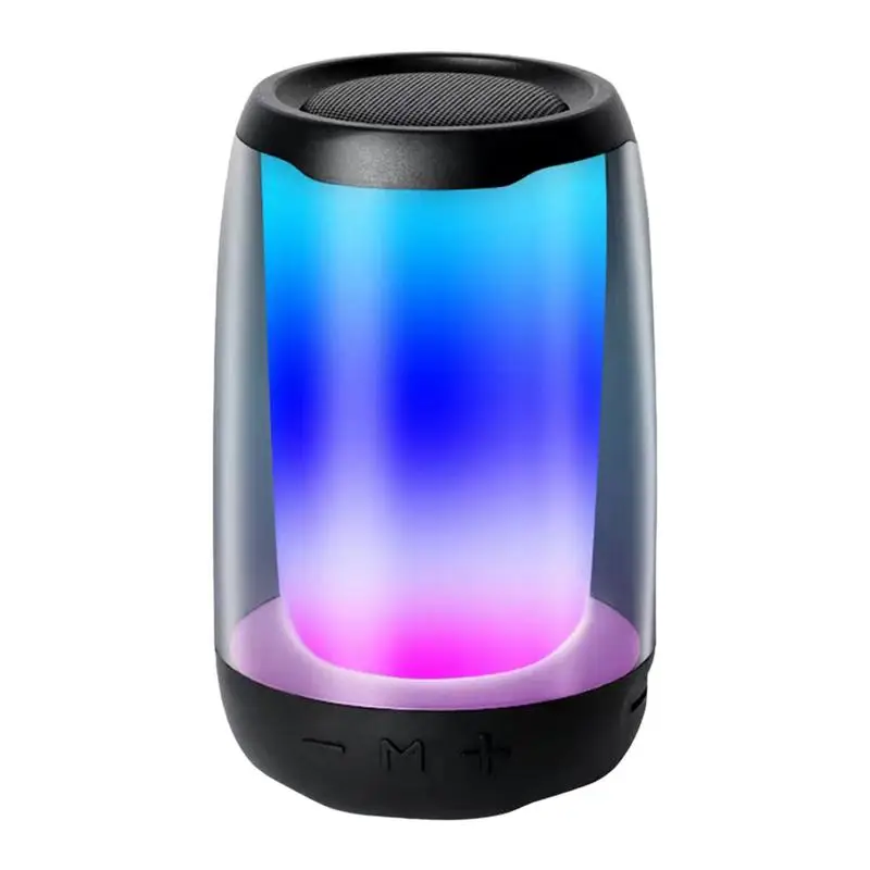 

Wireless Speaker Outdoor Wireless Subwoofer Speaker With Ambient Light Mini Multiple Connectivity Powerful Speaker For Indoor