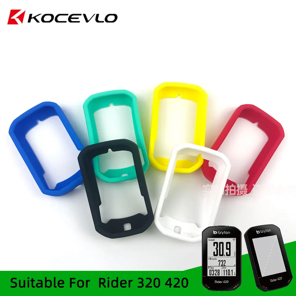 Bryton Rider 420 Rider 320 Case Bike Computer Cover In Silicone Cartoon Rubber Protective + Hd Film (Per Bryton420)