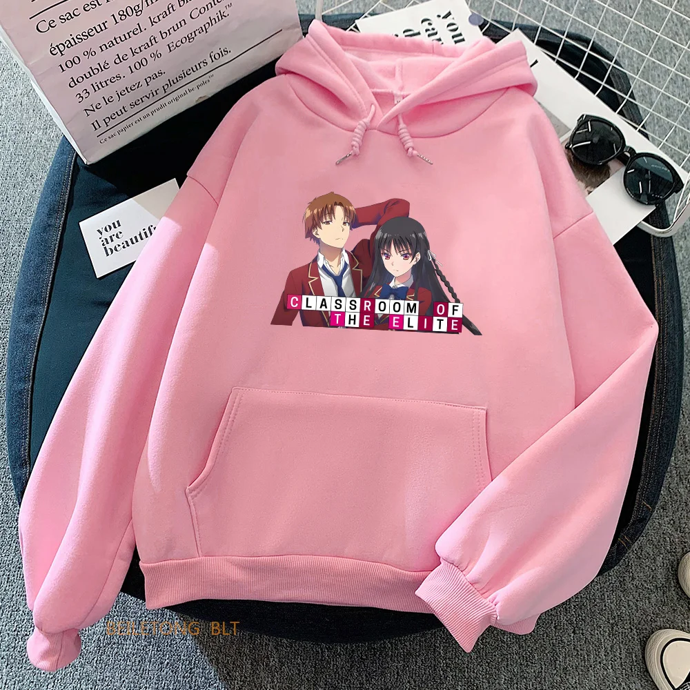 

Classroom of The Elite Hoodies Ayanokouji Kiyotaka Horikita Suzune Sweatshirt Japanese Anime Printing Hooded Pullovers Sudaderas