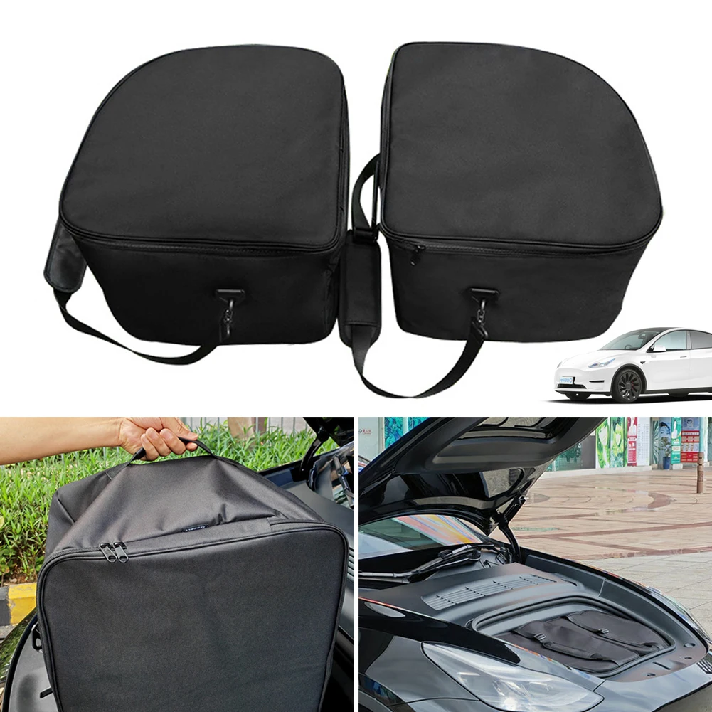 

For Tesla Model 3 Y 2022 Front Trunk Luggage Storage Bag Model3 ModelY 2016-2021 Oxford Inner Waterproof Organizer with Straps
